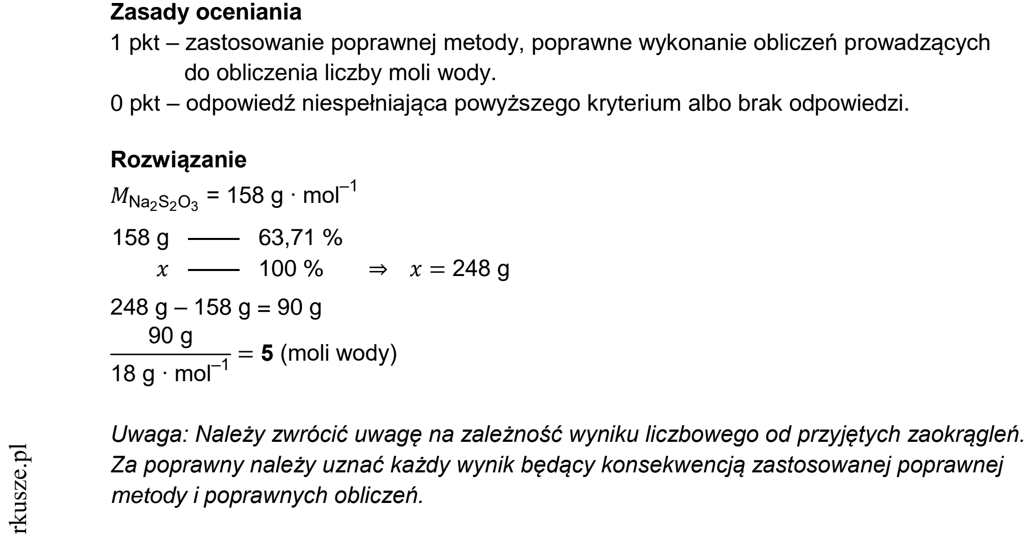 Matura dodatkowa, czerwiec 2022, odpowiedź do zadania 18