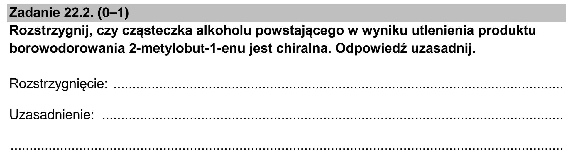 Matura dodatkowa, czerwiec 2022, zadanie 22.2