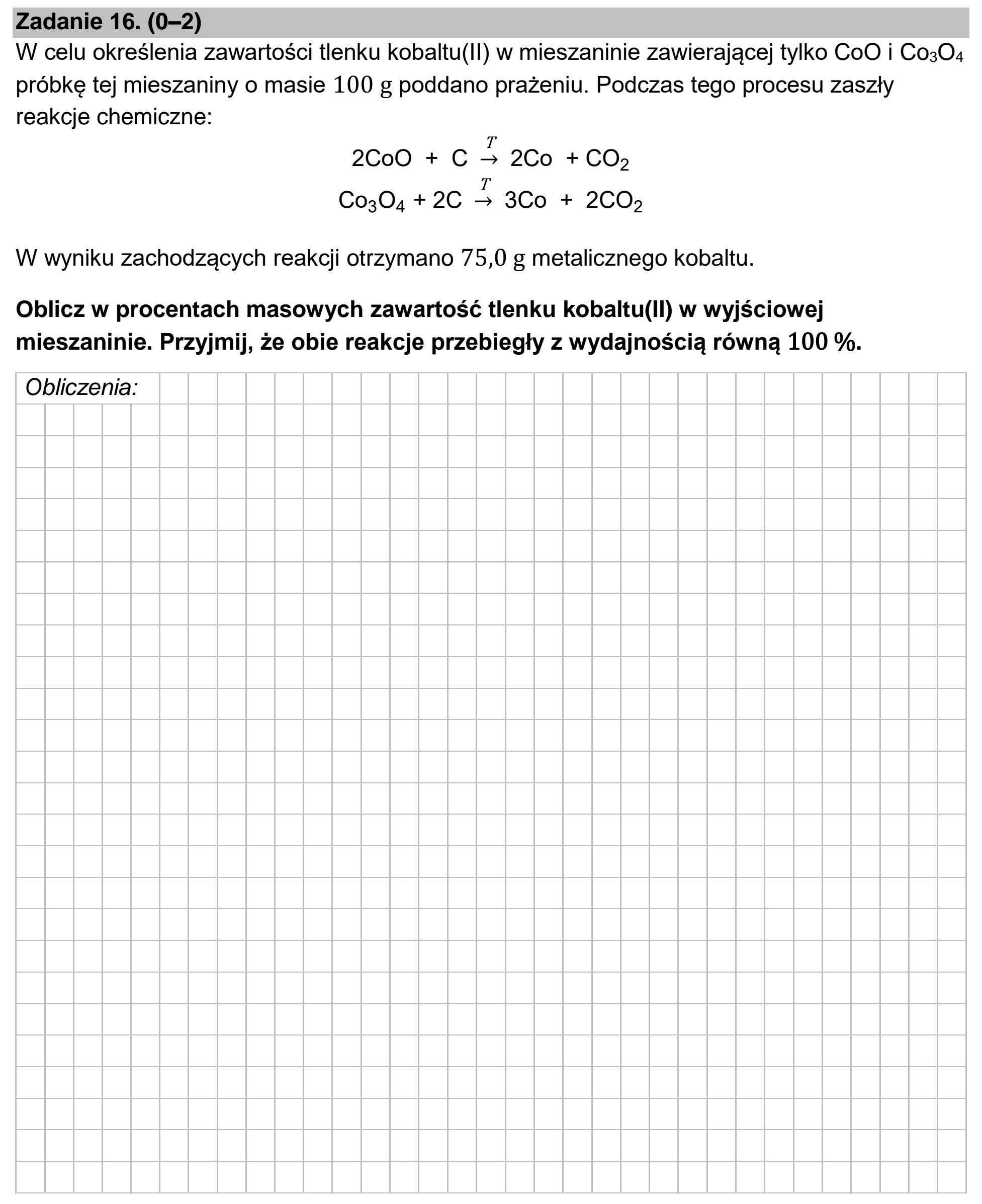 Matura dodatkowa, czerwiec 2023, zadanie 16