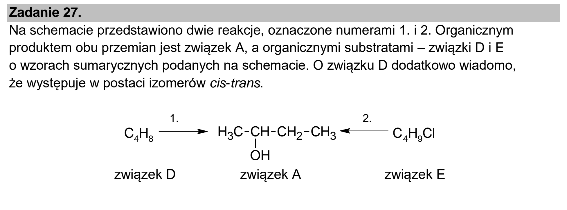 Matura dodatkowa, czerwiec 2023, wstęp zadania 27