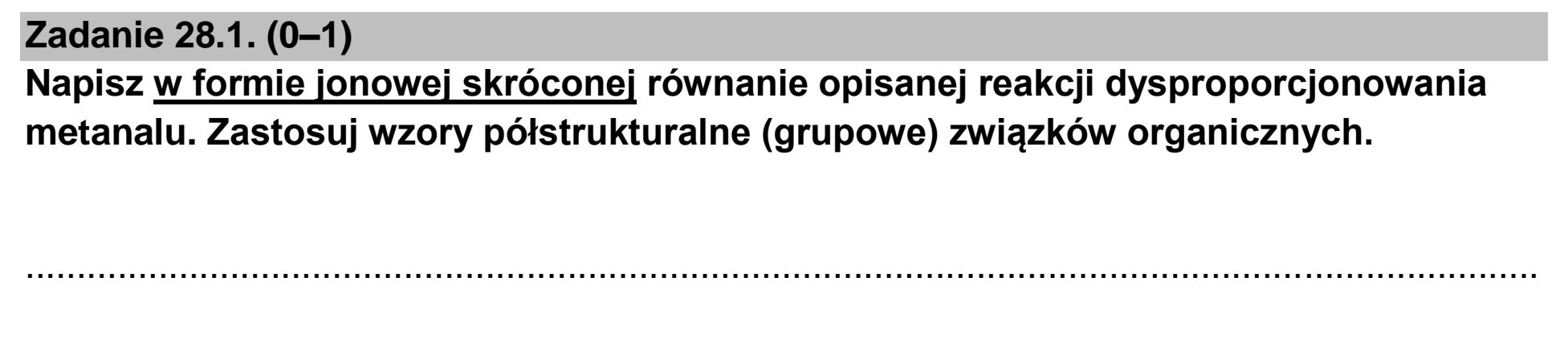 Matura dodatkowa, czerwiec 2023, zadanie 28.1