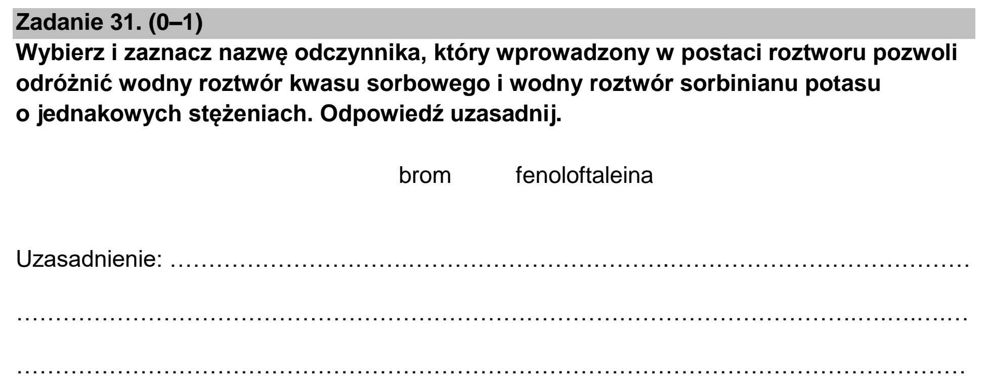Matura dodatkowa, czerwiec 2023, zadanie 31