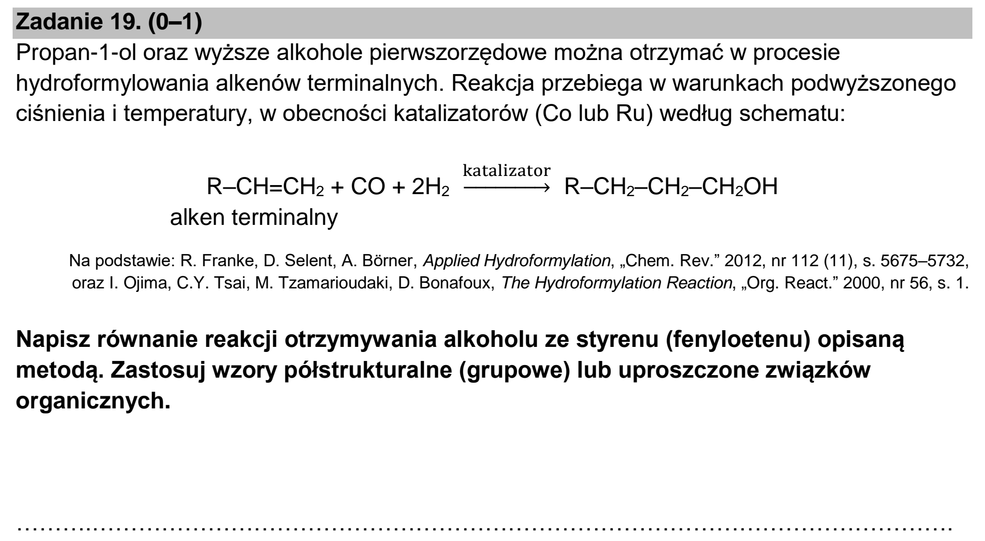 Matura dodatkowa, czerwiec 2024, podgląd zadania 19