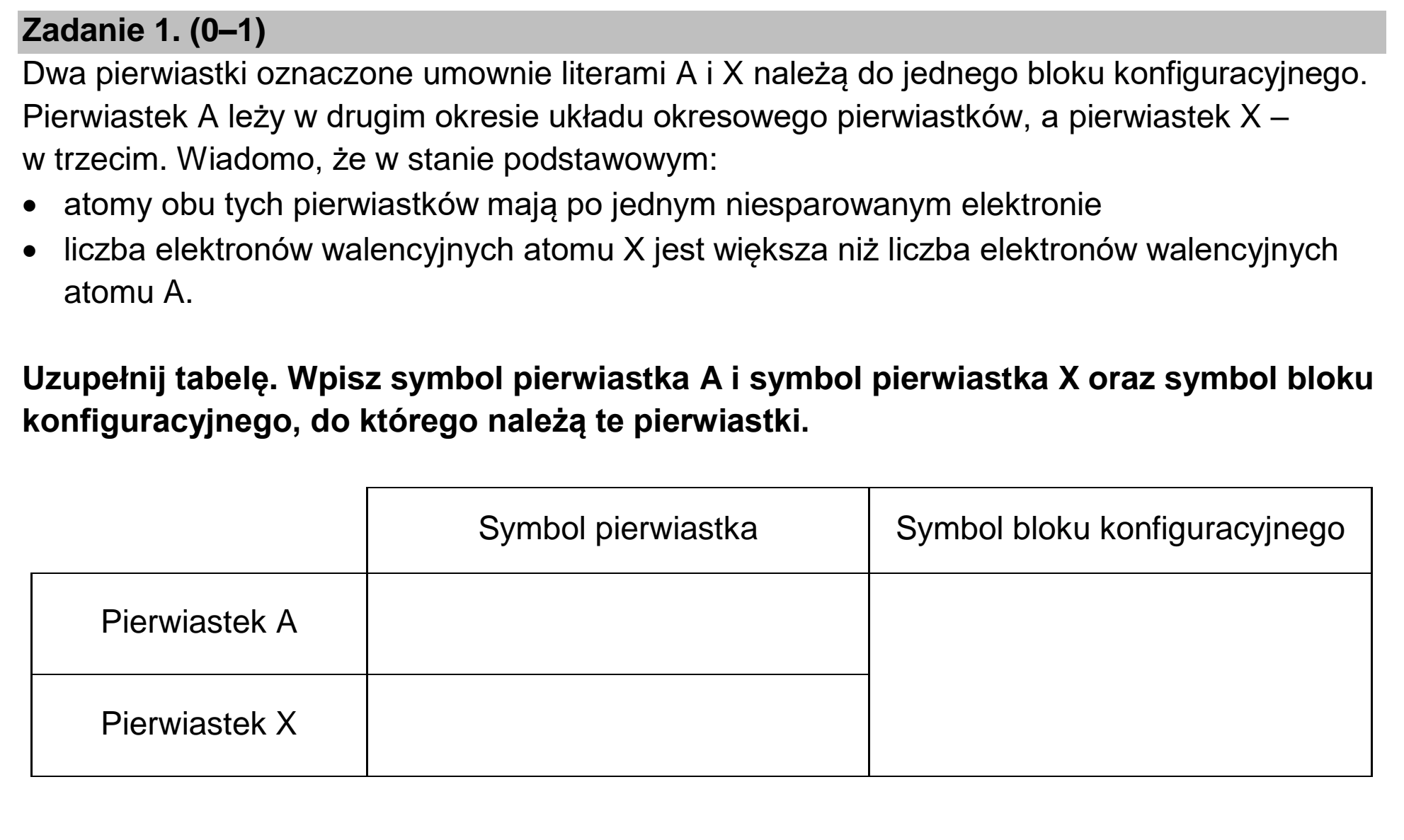Matura dodatkowa, czerwiec 2025, zadanie 1