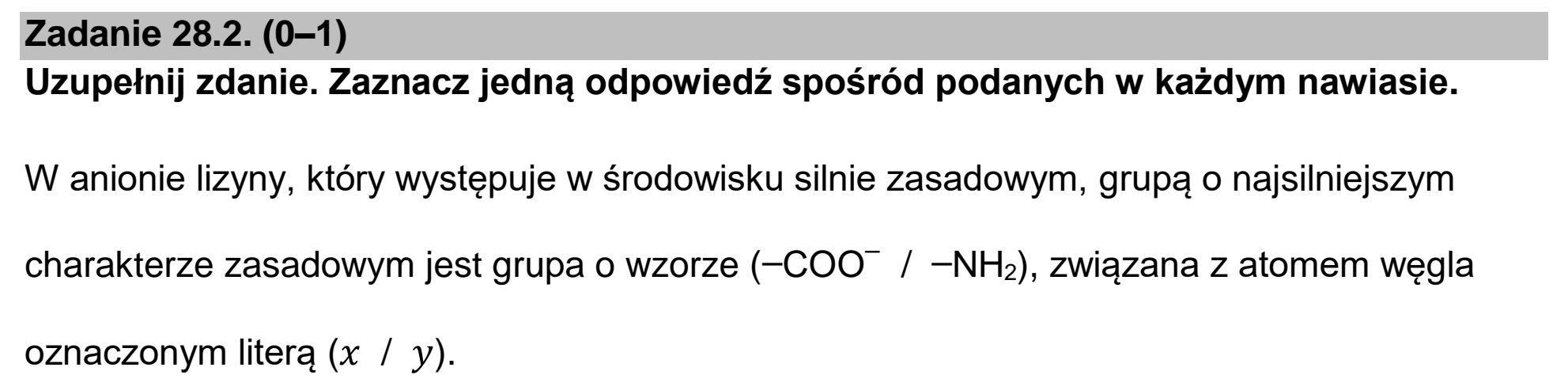 Matura dodatkowa, czerwiec 2025, zadanie 28.2