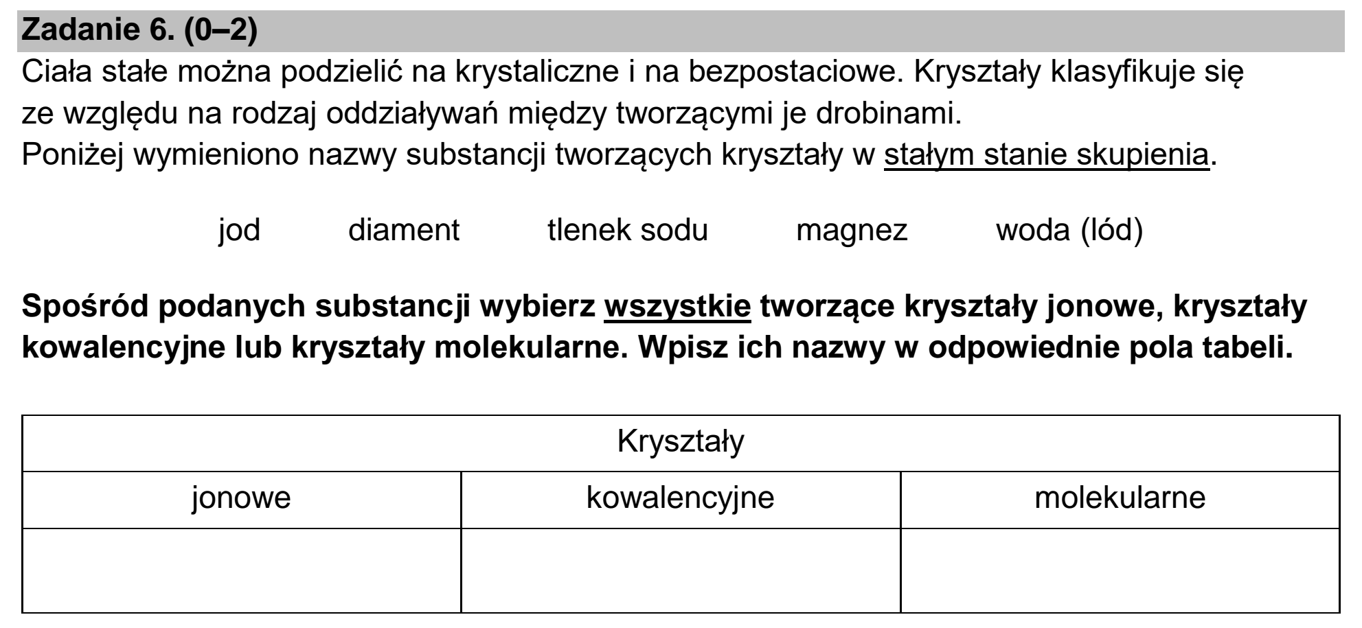 Matura dodatkowa, czerwiec 2025, zadanie 6