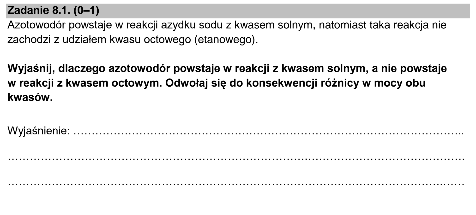 Matura dodatkowa, czerwiec 2025, zadanie 8.1