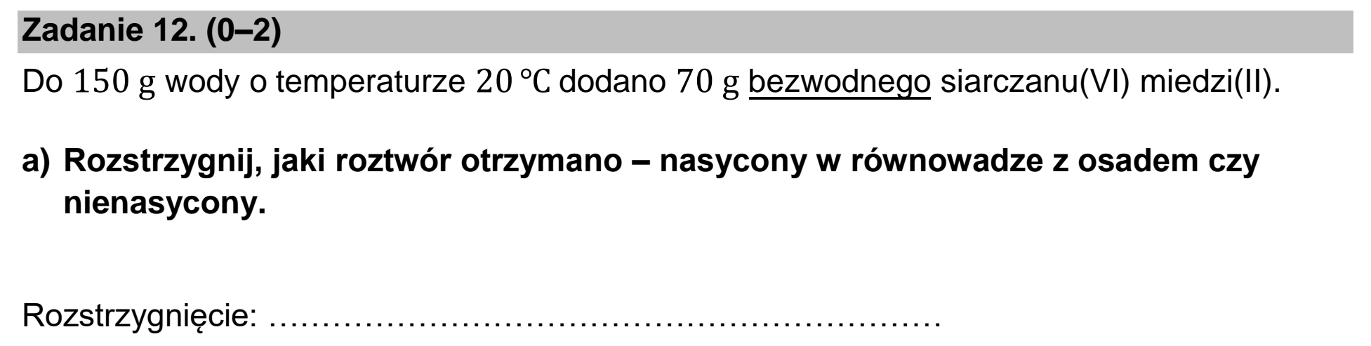 Matura dodatkowa, czerwiec 2026, podgląd zadania 12, fragment 1