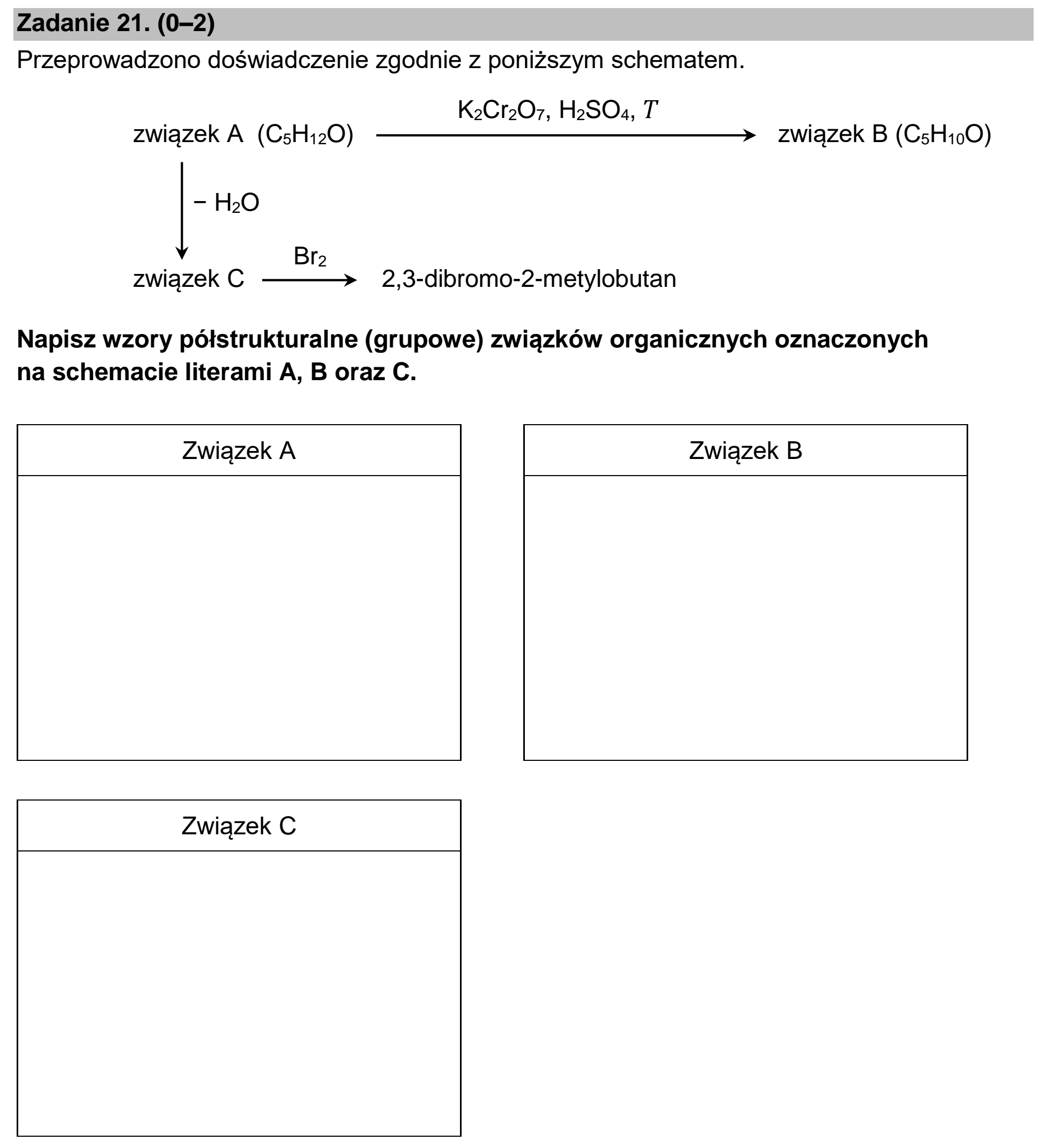 Matura dodatkowa, czerwiec 2026, zadanie 21