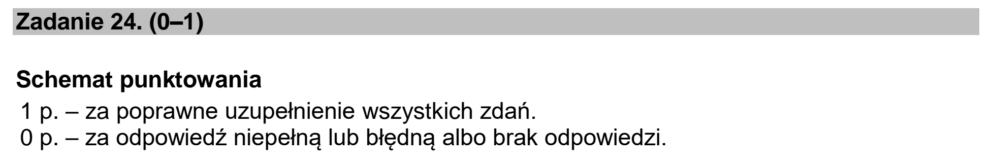 Matura dodatkowa, lipiec 2020, odpowiedź do zadania 24, fragment 1