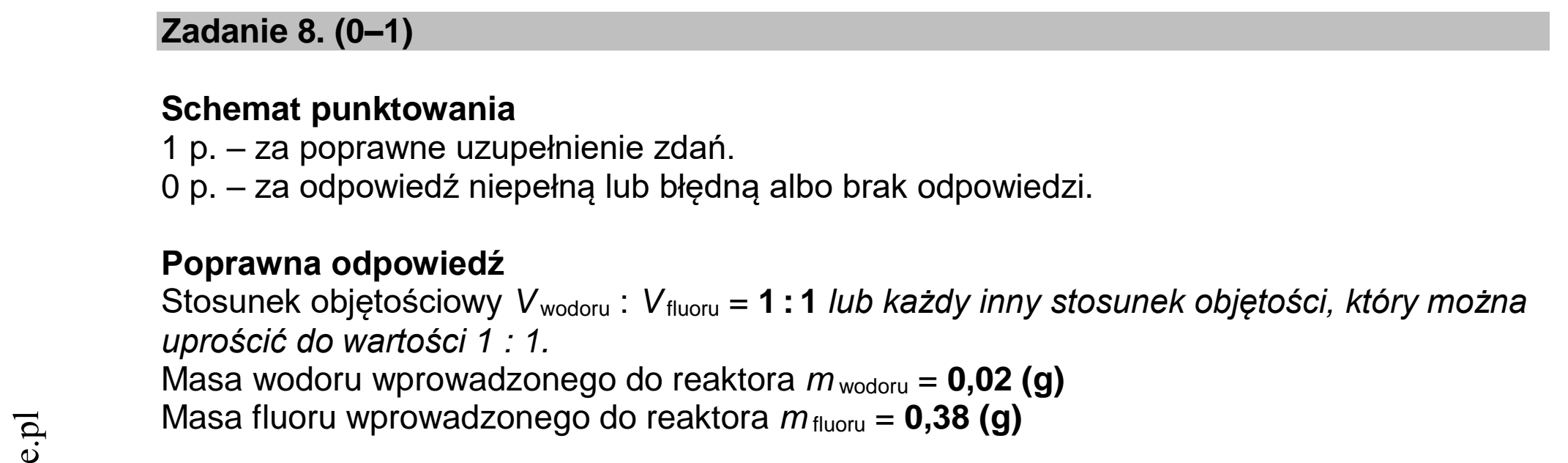 Matura dodatkowa, lipiec 2020, odpowiedź do zadania 8