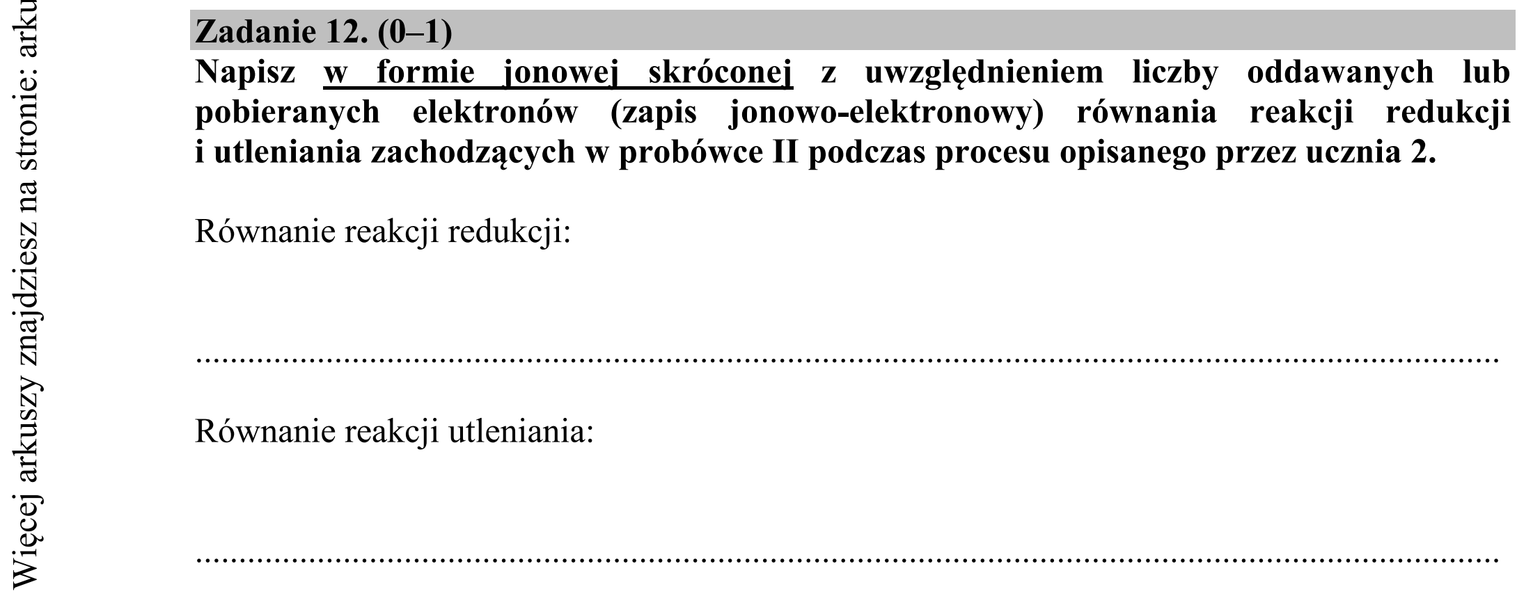 Matura dodatkowa, lipiec 2020, zadanie 12