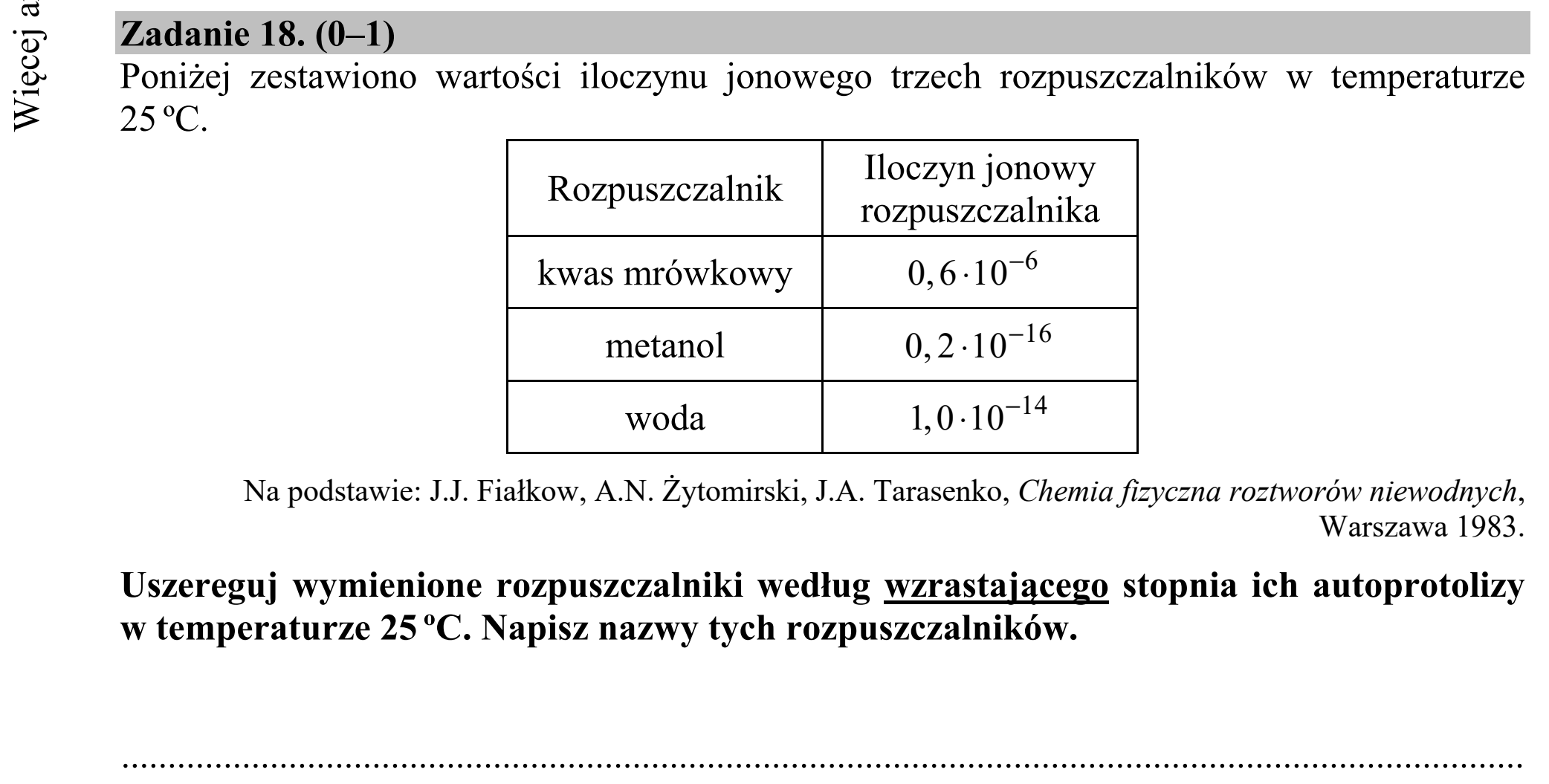 Matura dodatkowa, lipiec 2020, zadanie 18