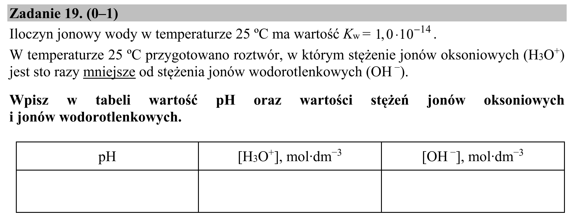 Matura dodatkowa, lipiec 2020, zadanie 19