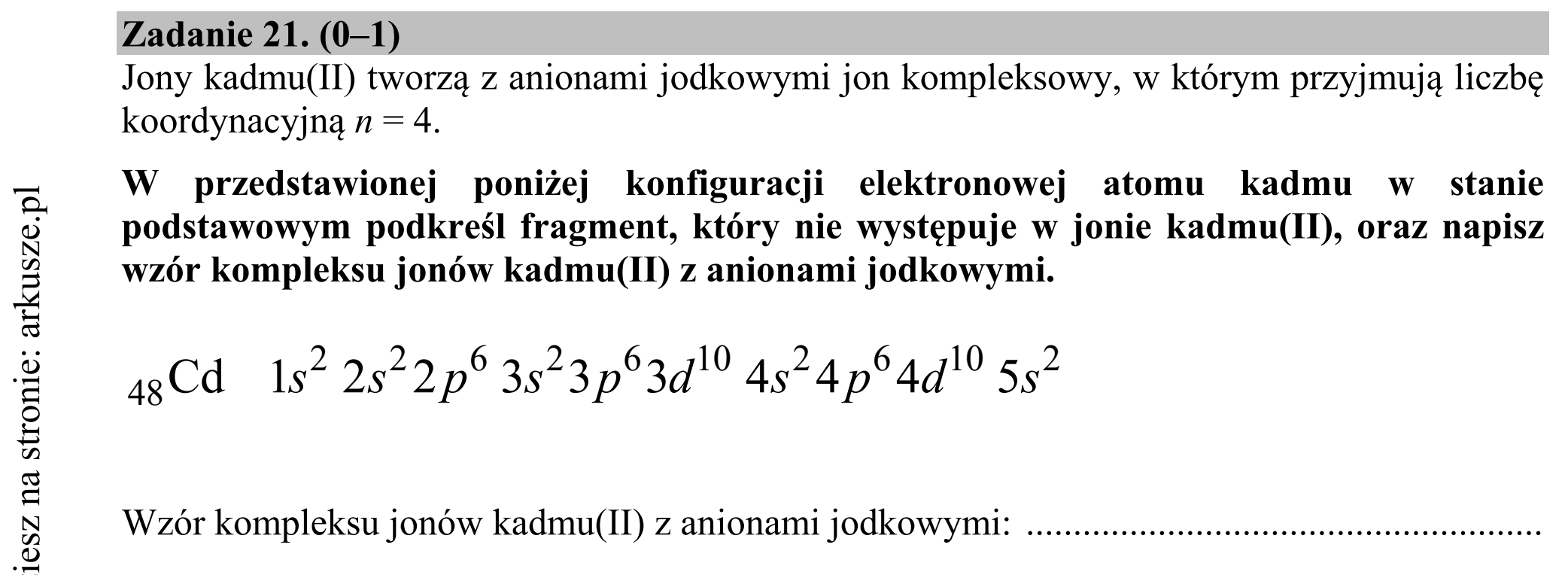 Matura dodatkowa, lipiec 2020, zadanie 21
