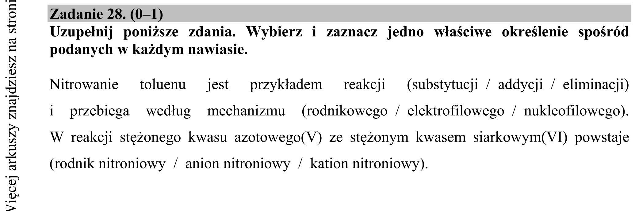 Matura dodatkowa, lipiec 2020, zadanie 28