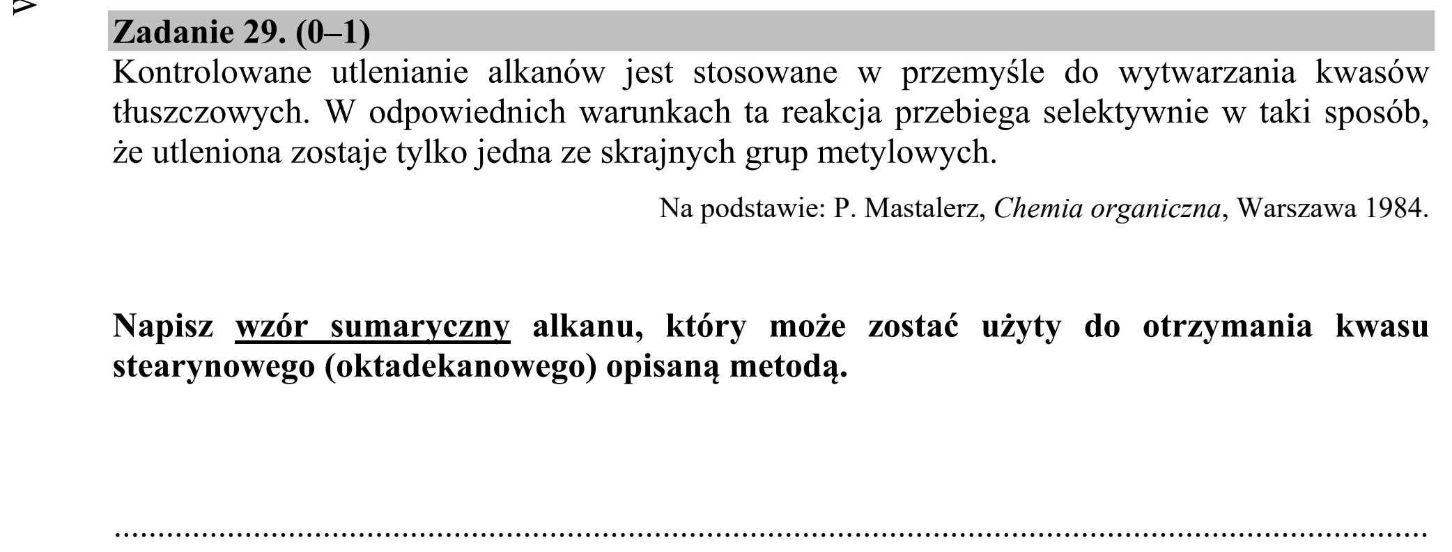 Matura dodatkowa, lipiec 2020, zadanie 29