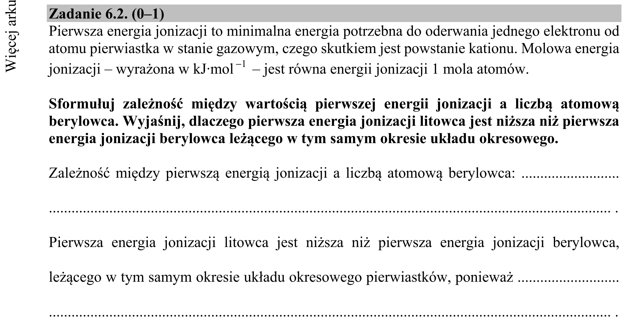 Matura dodatkowa, lipiec 2020, zadanie 6.2