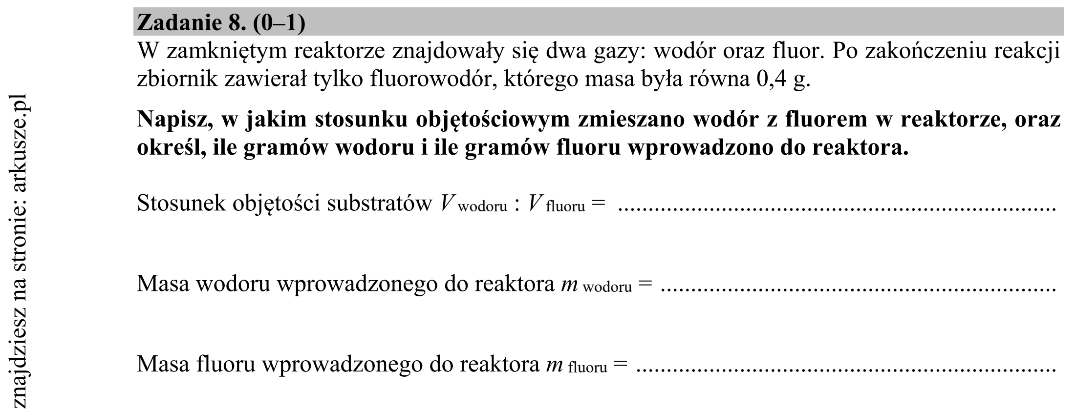 Matura dodatkowa, lipiec 2020, podgląd zadania 8
