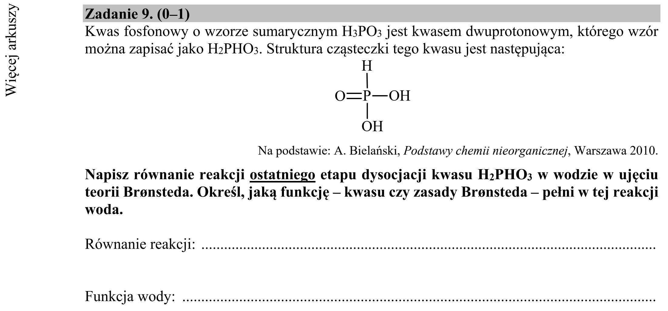 Matura dodatkowa, lipiec 2020, zadanie 9