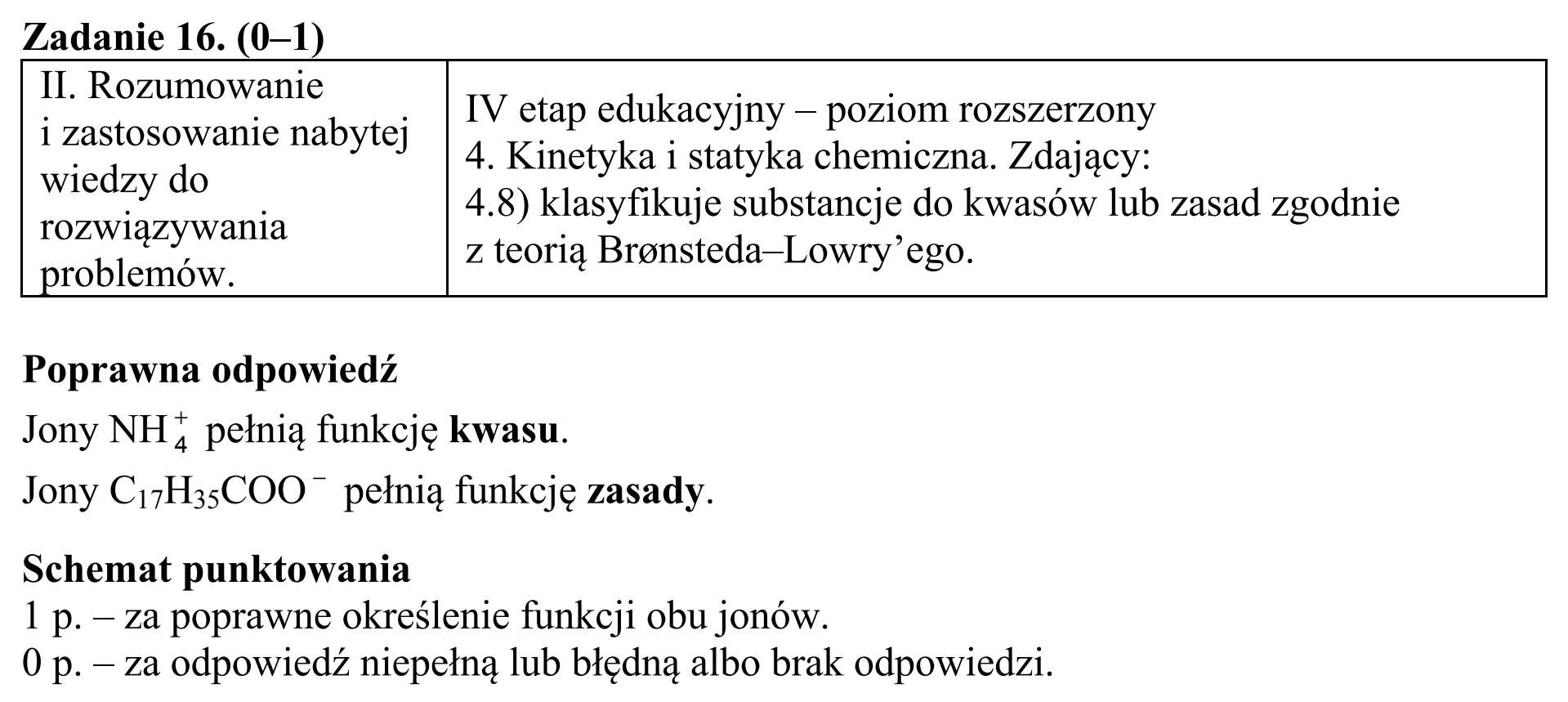 Matura, maj 2015, odpowiedź do zadania 16