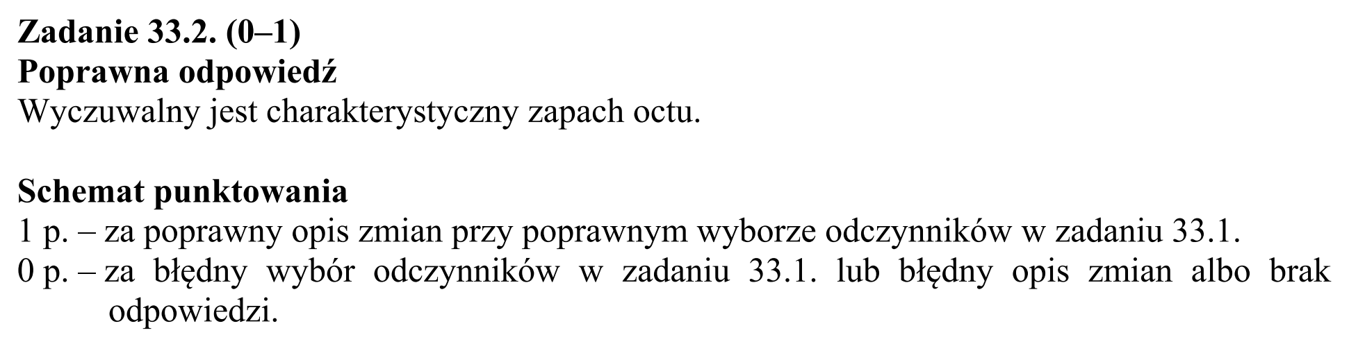 Matura, maj 2015, odpowiedź do zadania 33.2