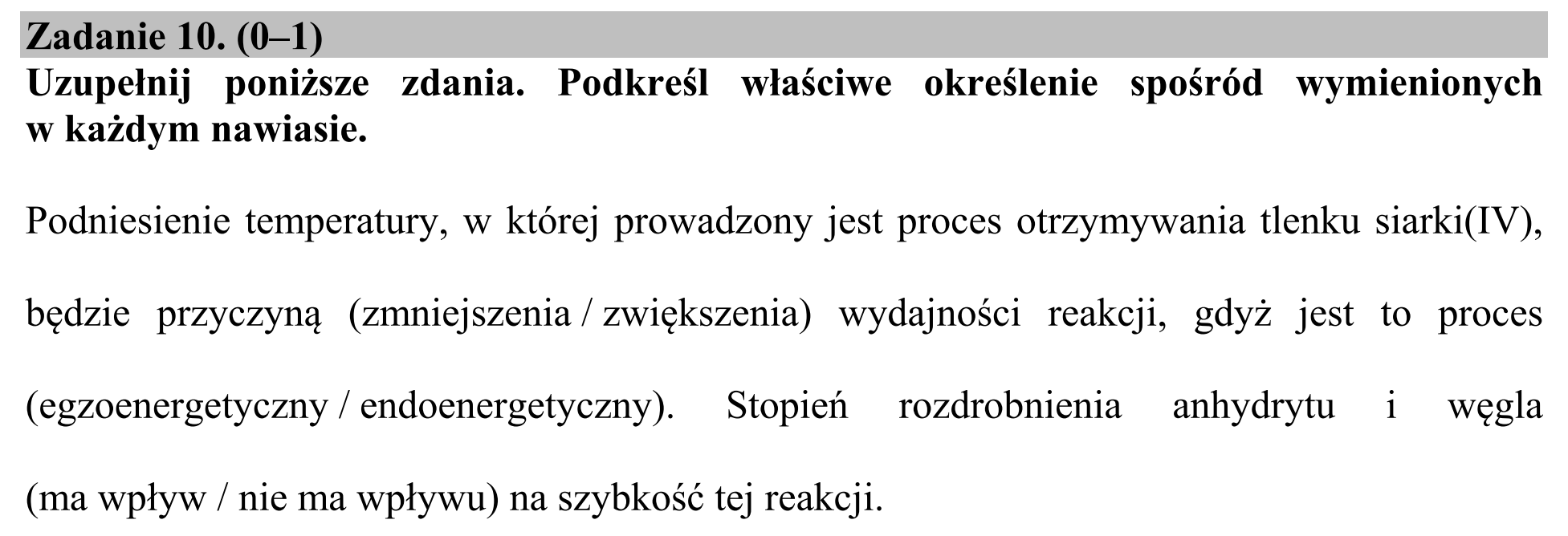 Matura, maj 2015, zadanie 10