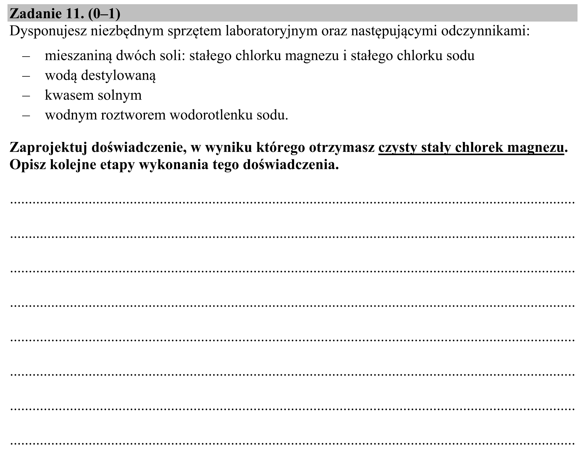 Matura, maj 2015, podgląd zadania 11