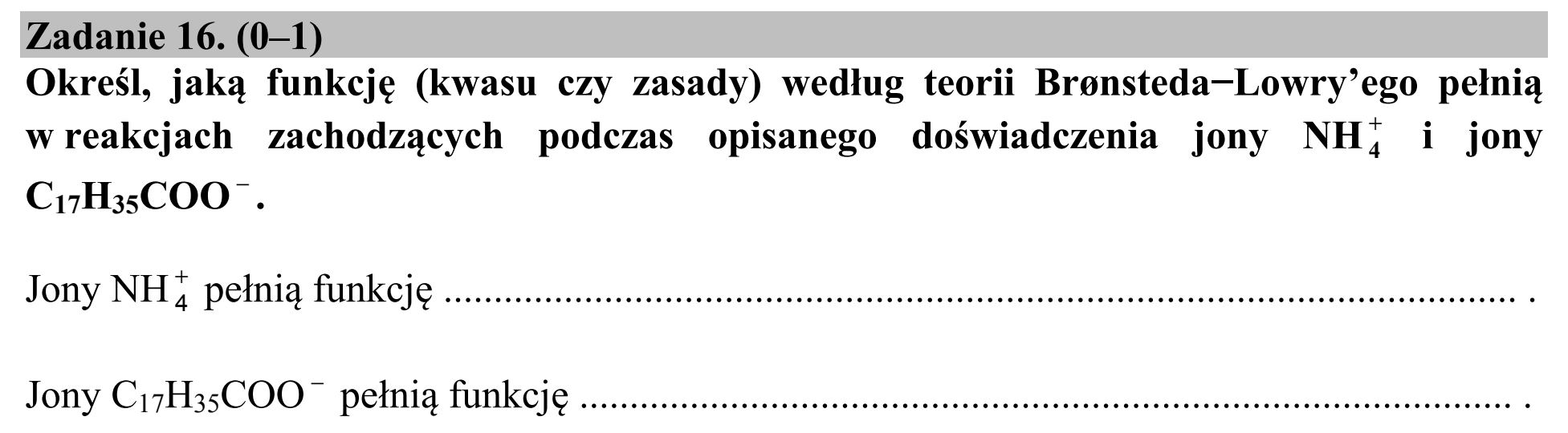 Matura, maj 2015, zadanie 16