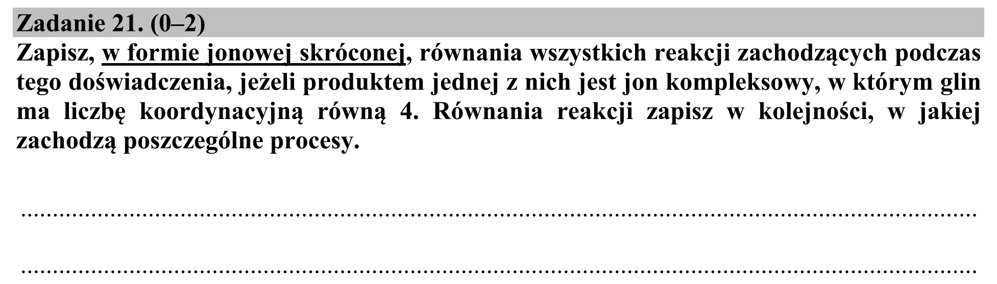 Matura, maj 2015, zadanie 21