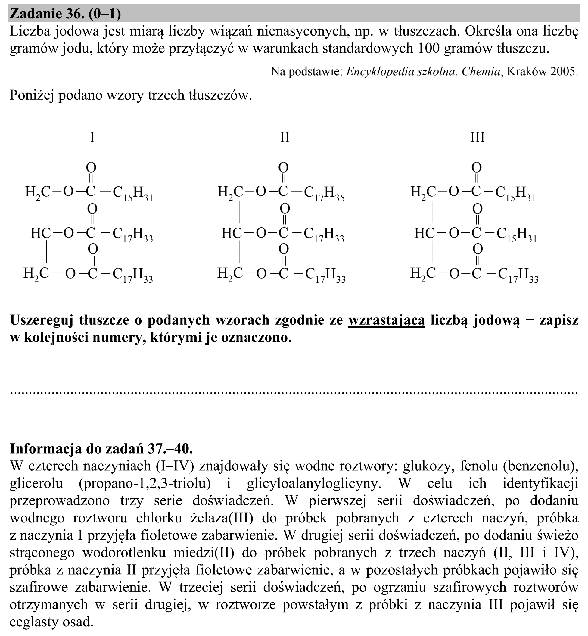 Matura, maj 2015, zadanie 36