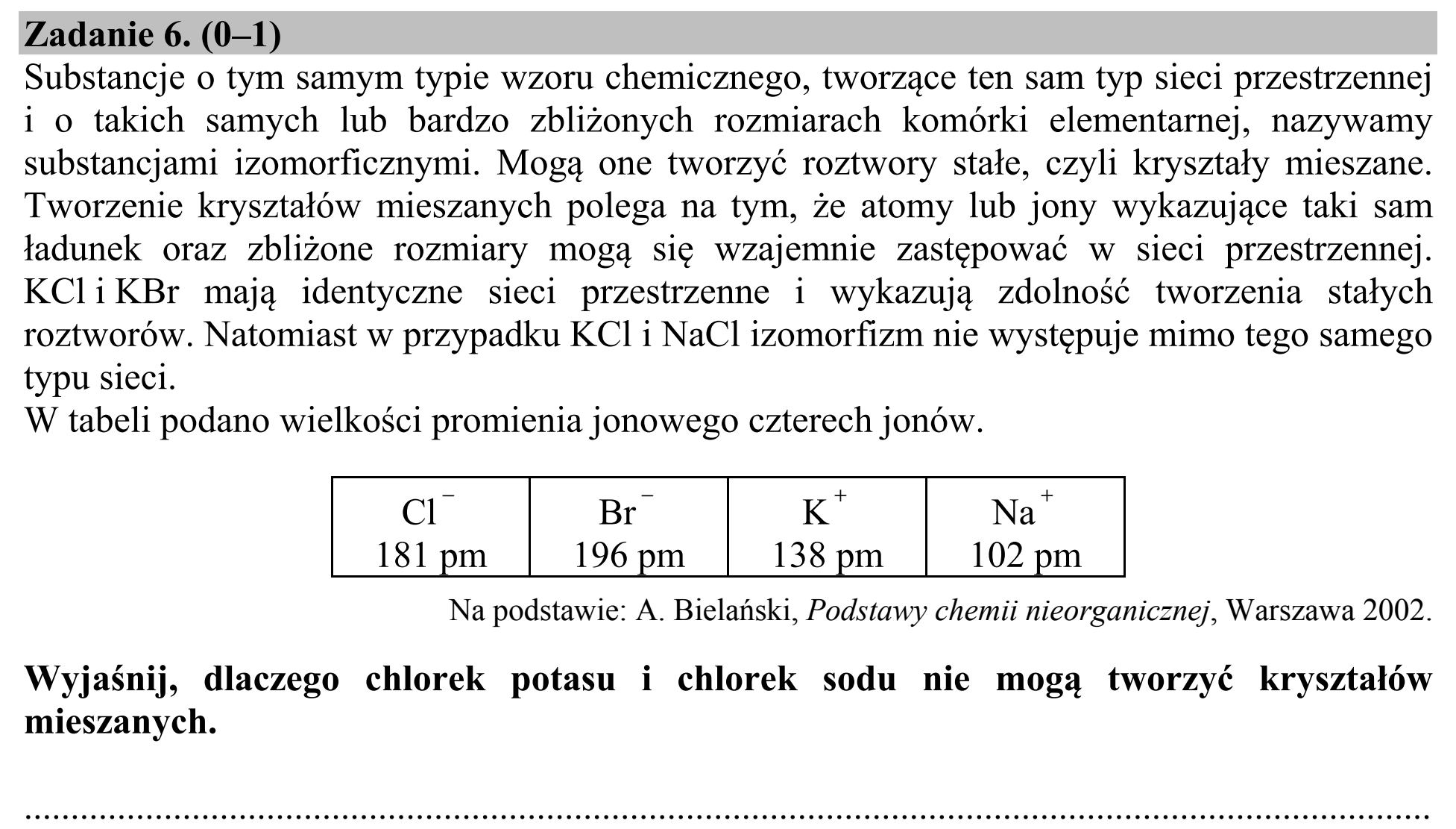 Matura, maj 2015, zadanie 6