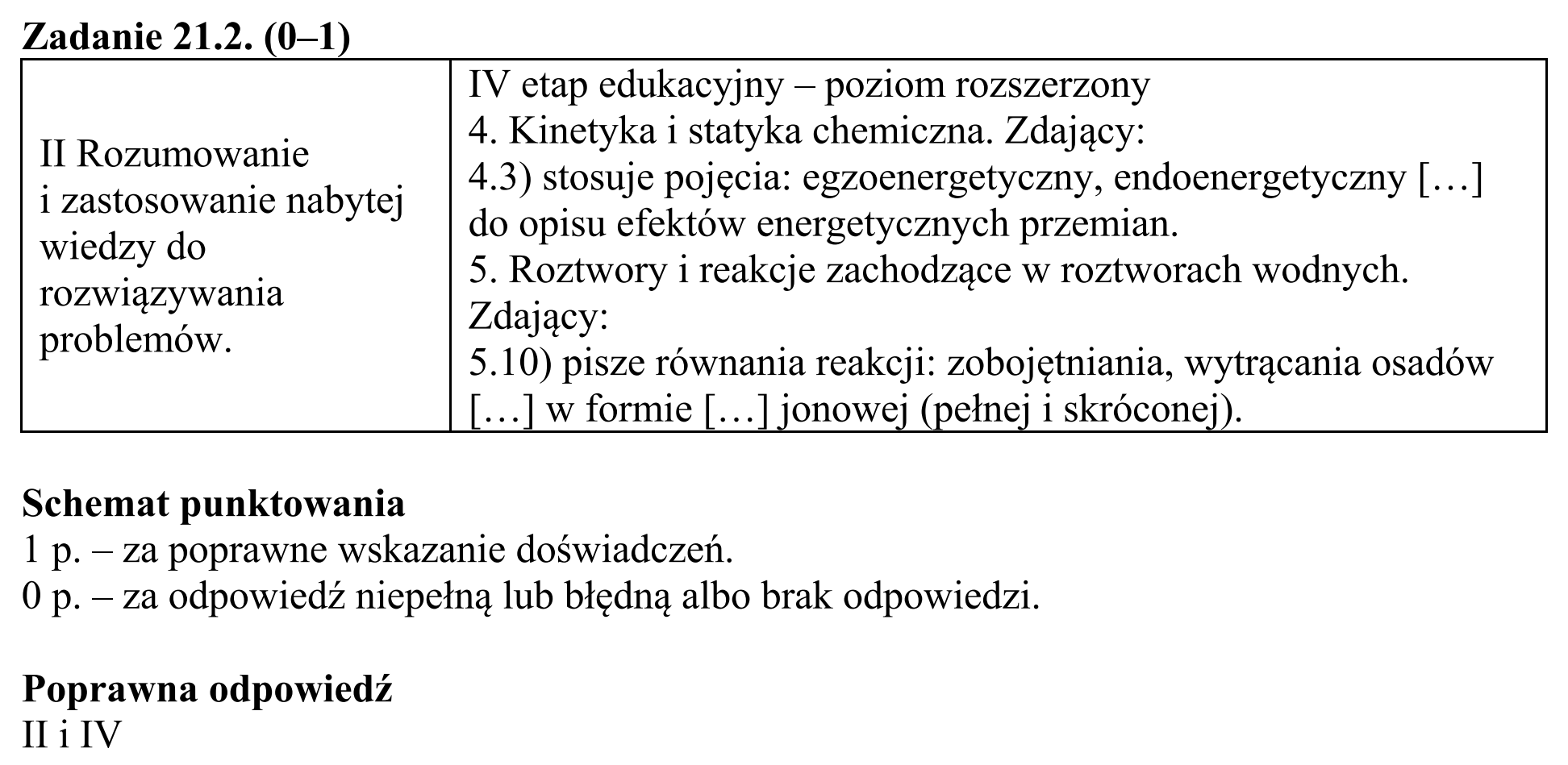 Matura, maj 2016, odpowiedź do zadania 21.2