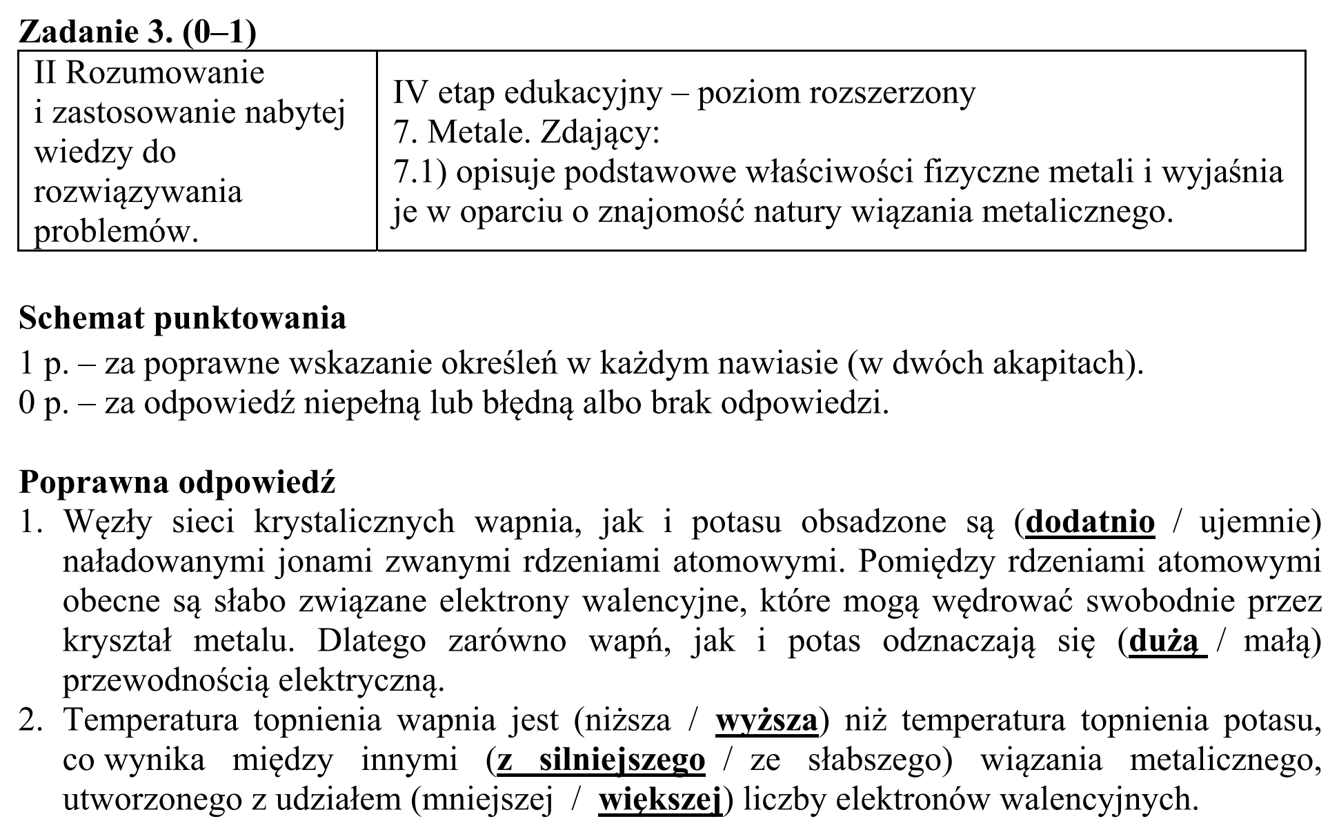 Matura, maj 2016, odpowiedź do zadania 3