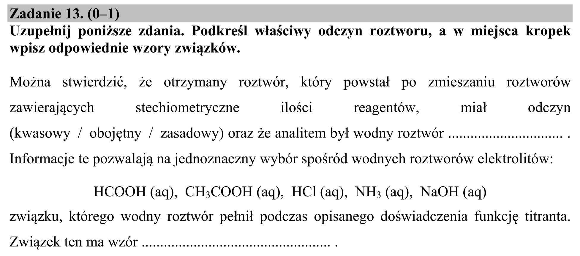 Matura, maj 2016, zadanie 13