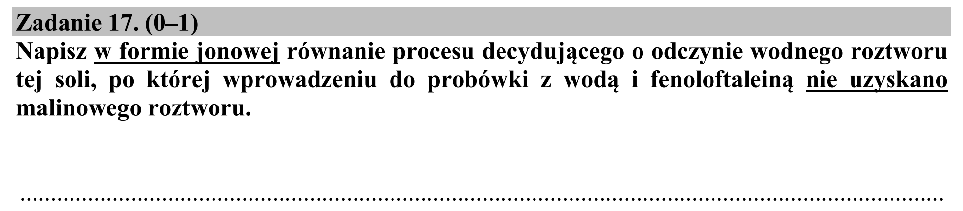 Matura, maj 2016, zadanie 17