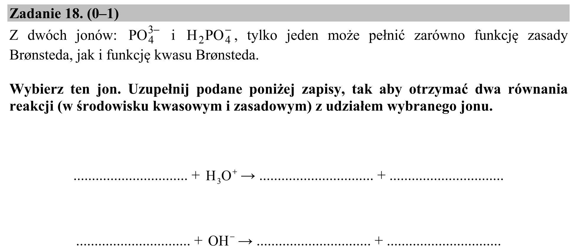Matura, maj 2016, zadanie 18