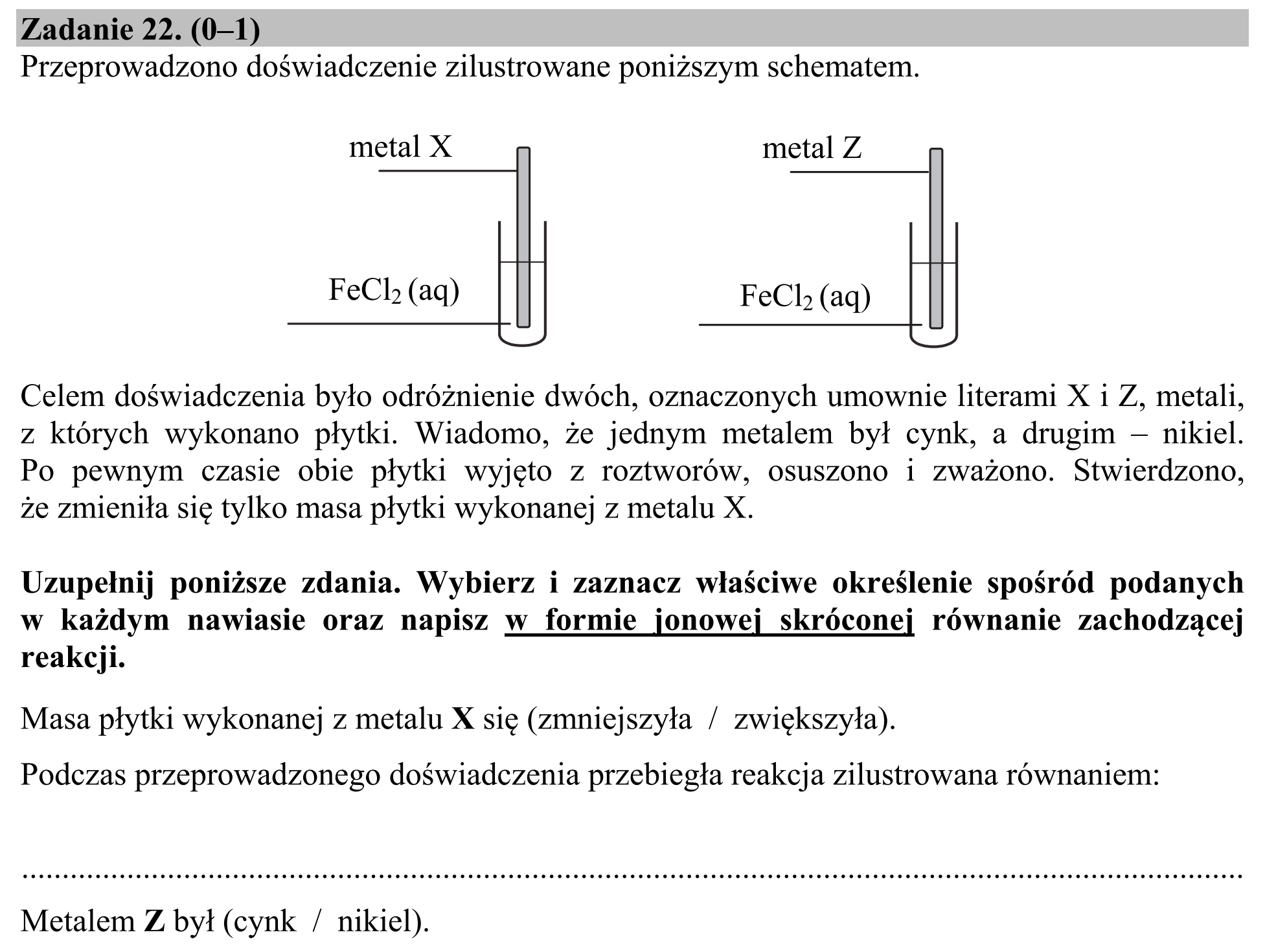 Matura, maj 2016, zadanie 22