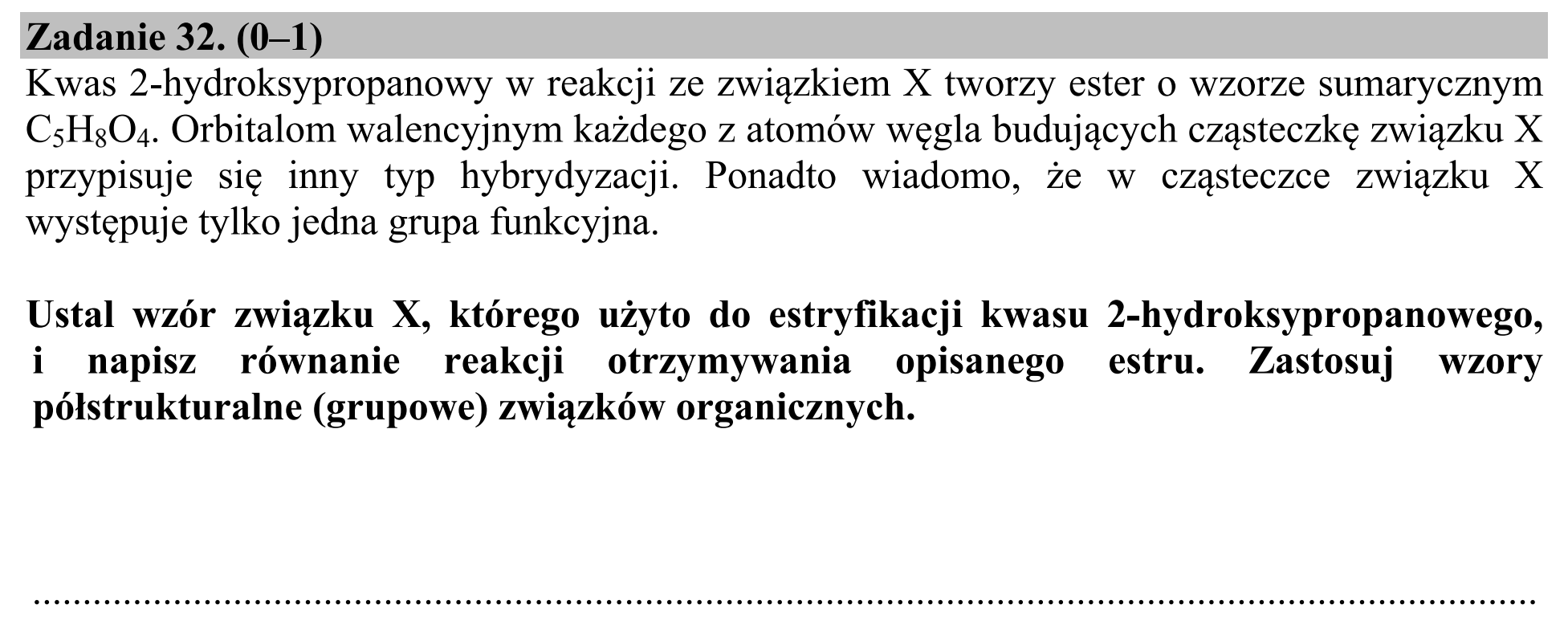 Matura, maj 2016, podgląd zadania 32