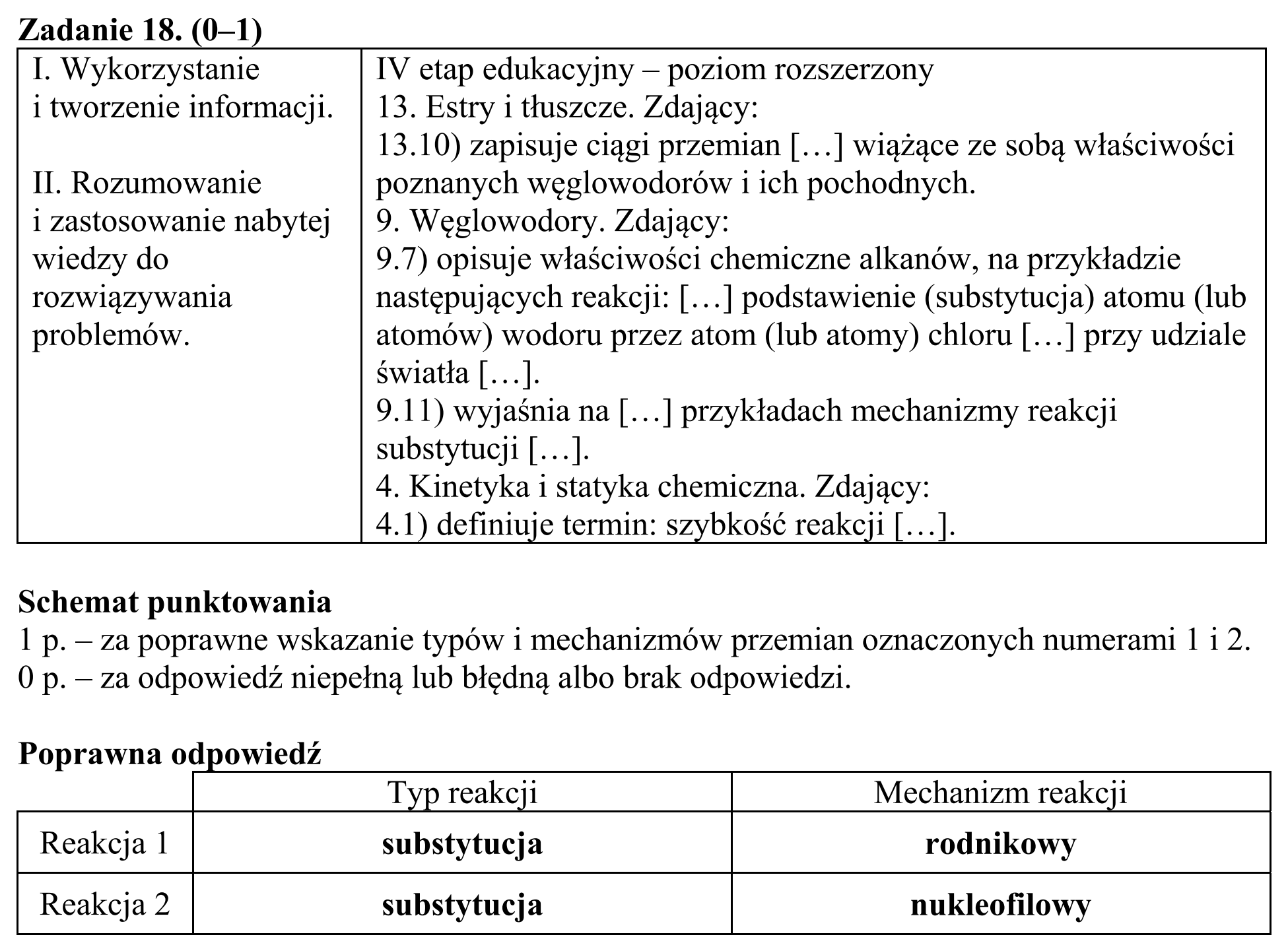 Matura, maj 2017, odpowiedź do zadania 18