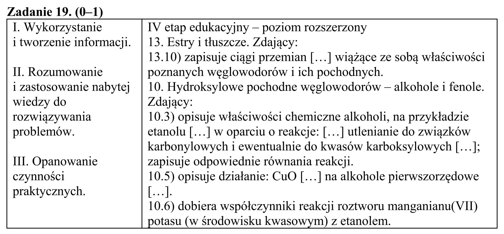 Matura, maj 2017, odpowiedź do zadania 19, fragment 1