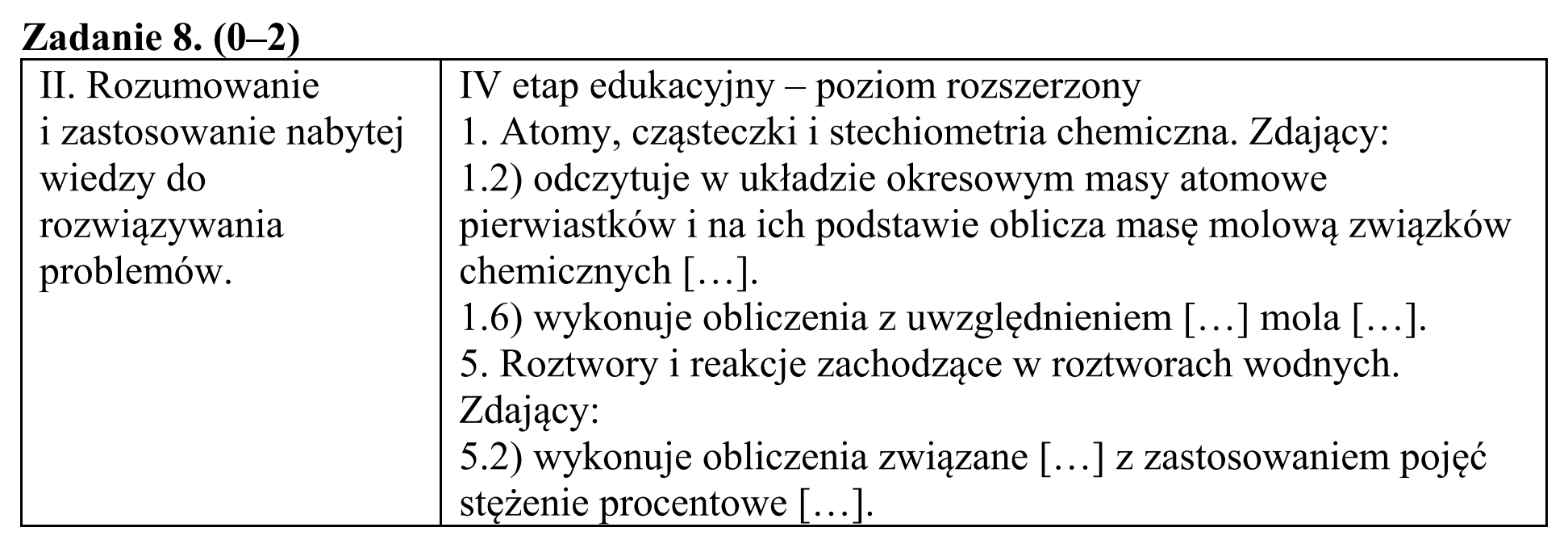 Matura, maj 2017, odpowiedź do zadania 8, fragment 1