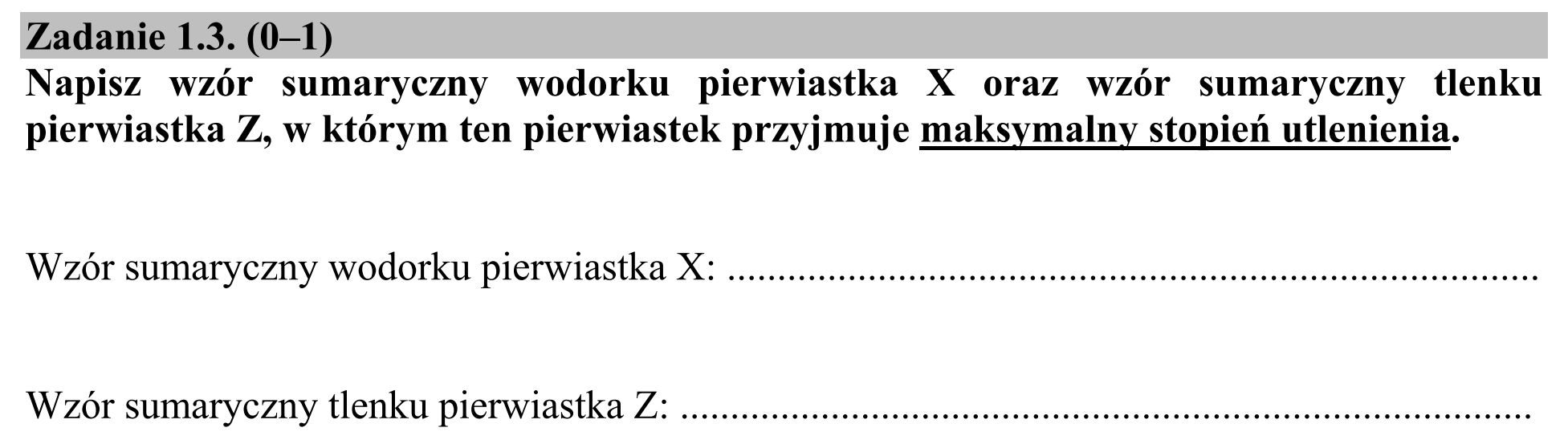 Matura, maj 2017, zadanie 1.3