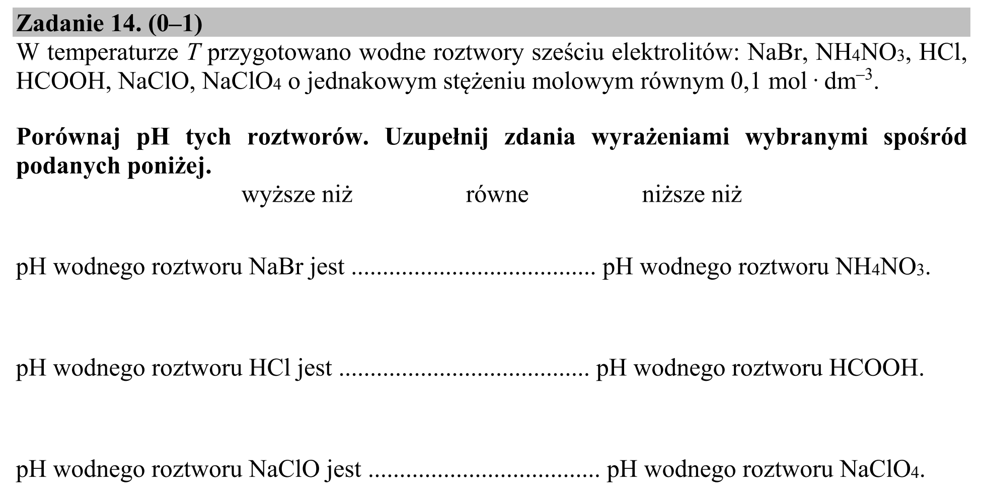 Matura, maj 2017, podgląd zadania 14