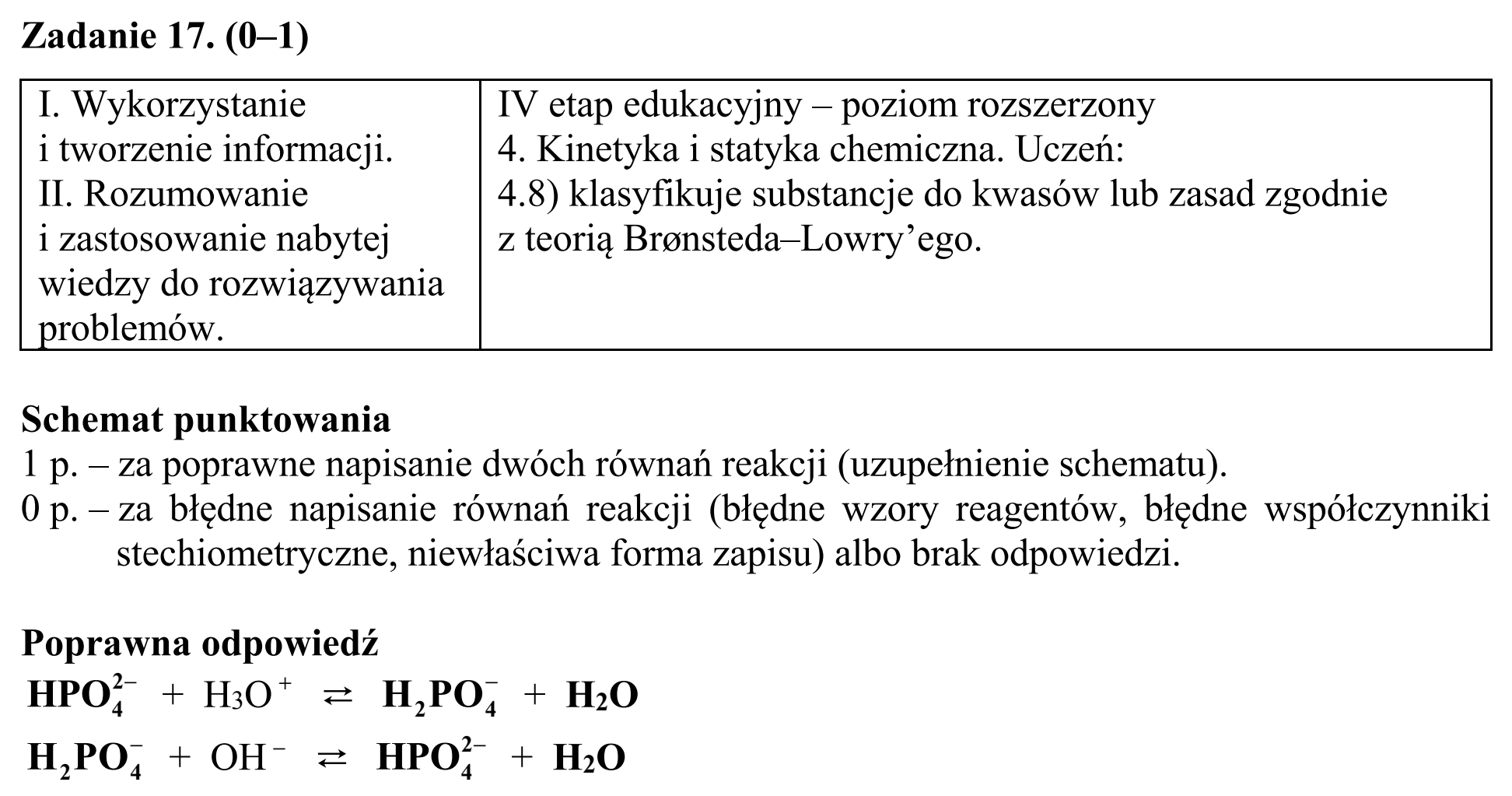 Matura, maj 2018, odpowiedź do zadania 17