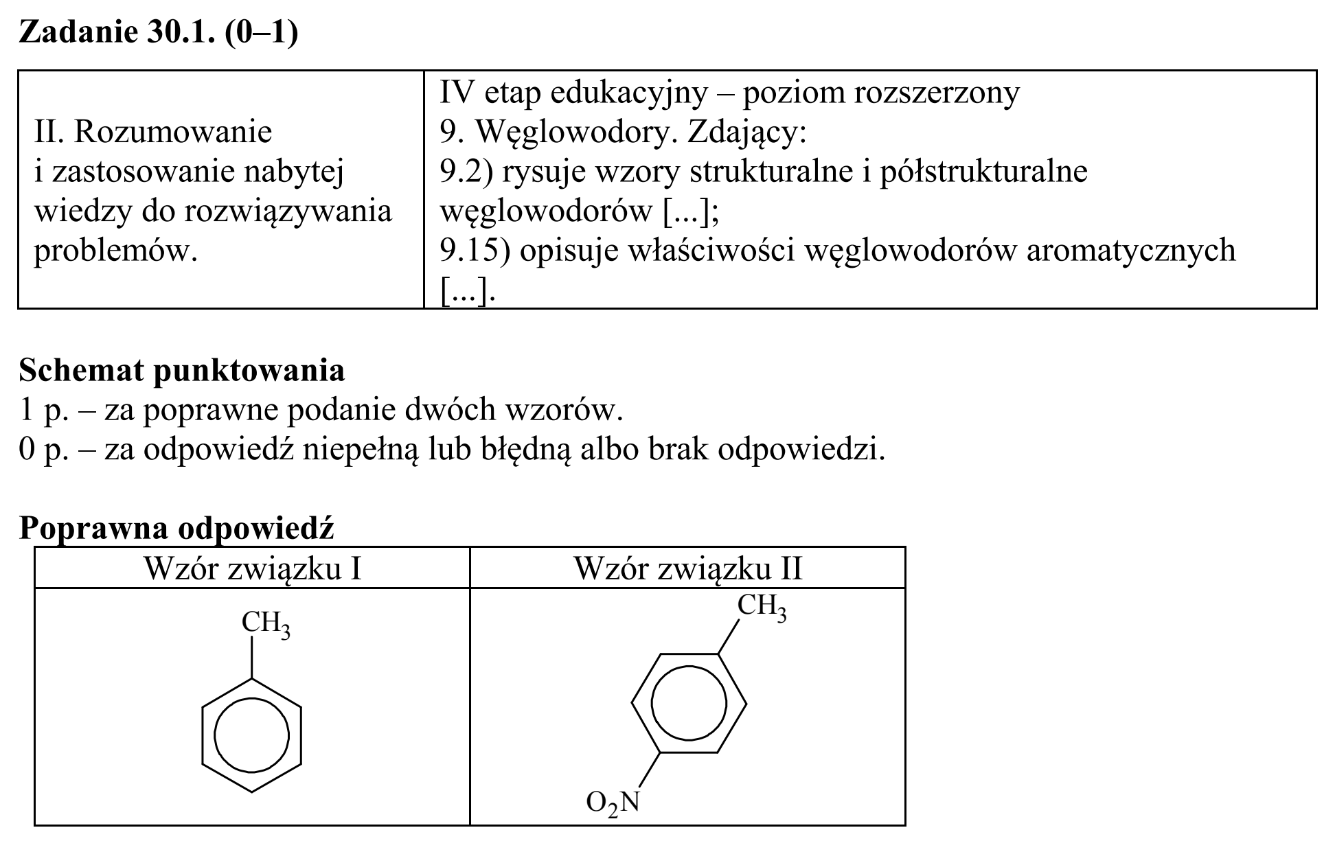 Matura, maj 2018, odpowiedź do zadania 30.1