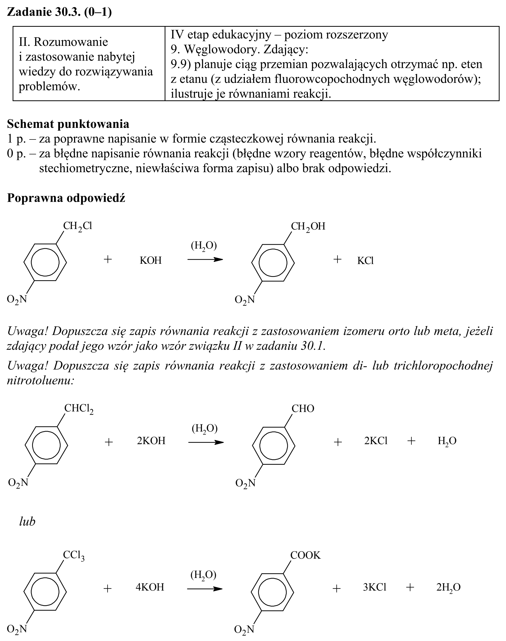 Matura, maj 2018, odpowiedź do zadania 30.3