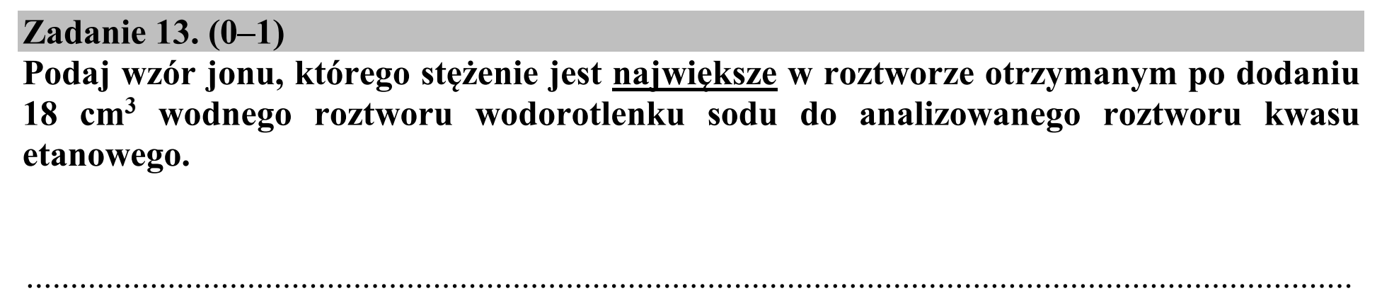 Matura, maj 2018, zadanie 13