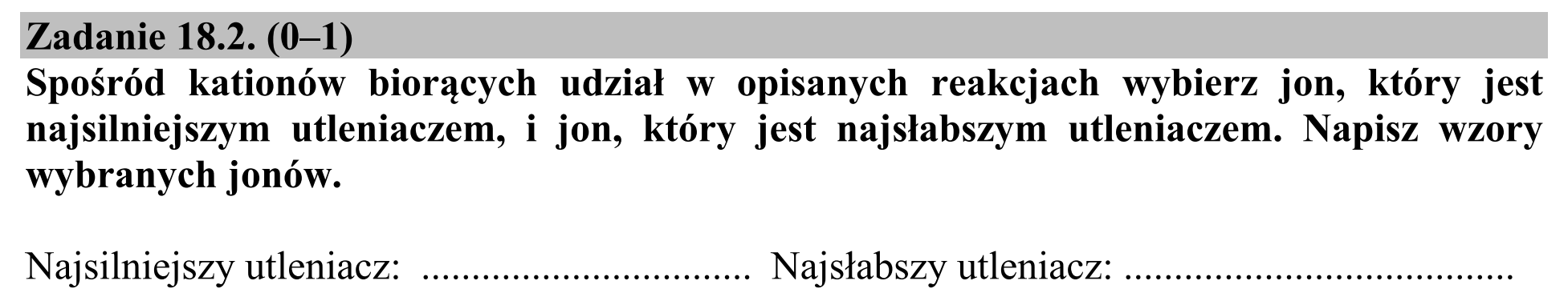 Matura, maj 2018, zadanie 18.2