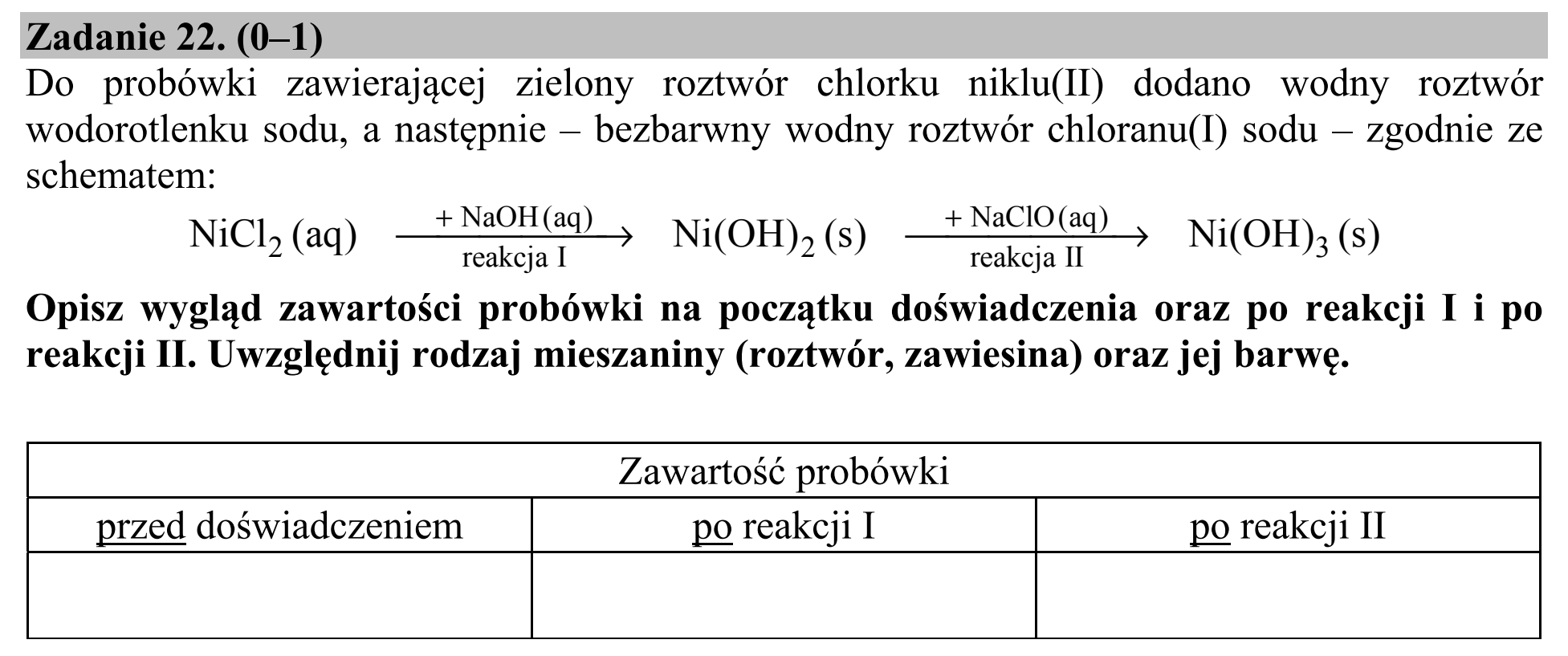Matura, maj 2018, zadanie 22